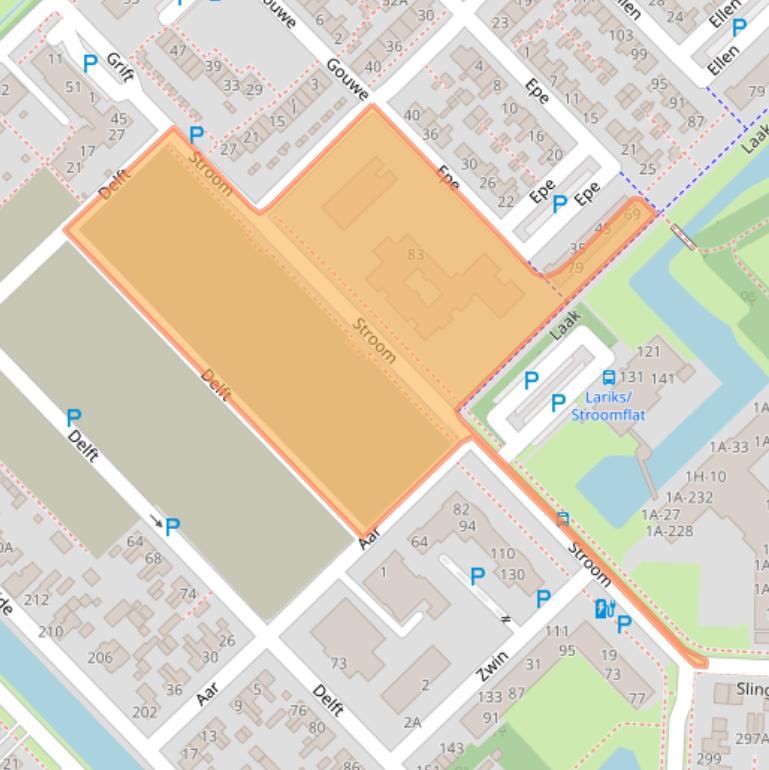 Kaart van postcodegebied 9406HK.