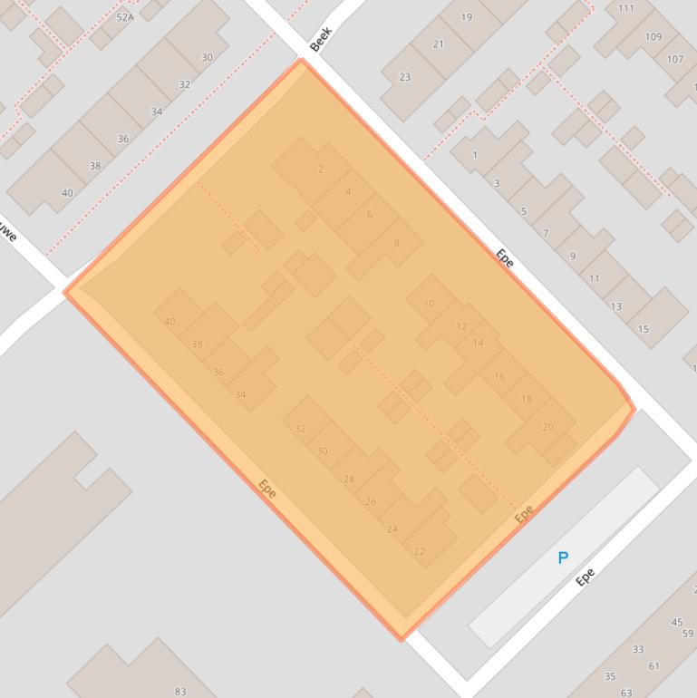 Kaart van postcodegebied 9406HL.