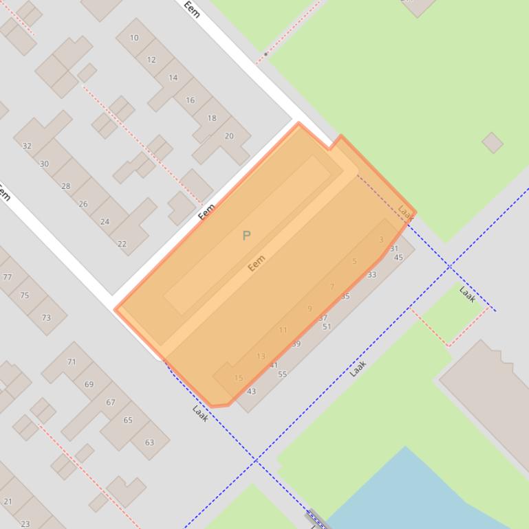 Kaart van postcodegebied 9406HS.