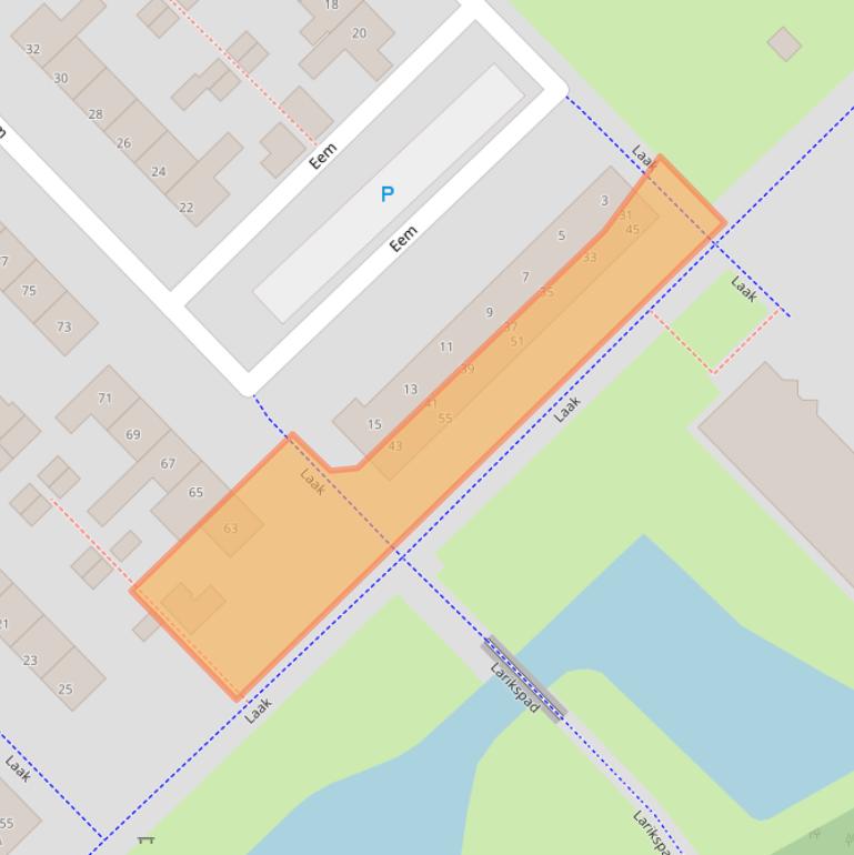 Kaart van postcodegebied 9406HT.