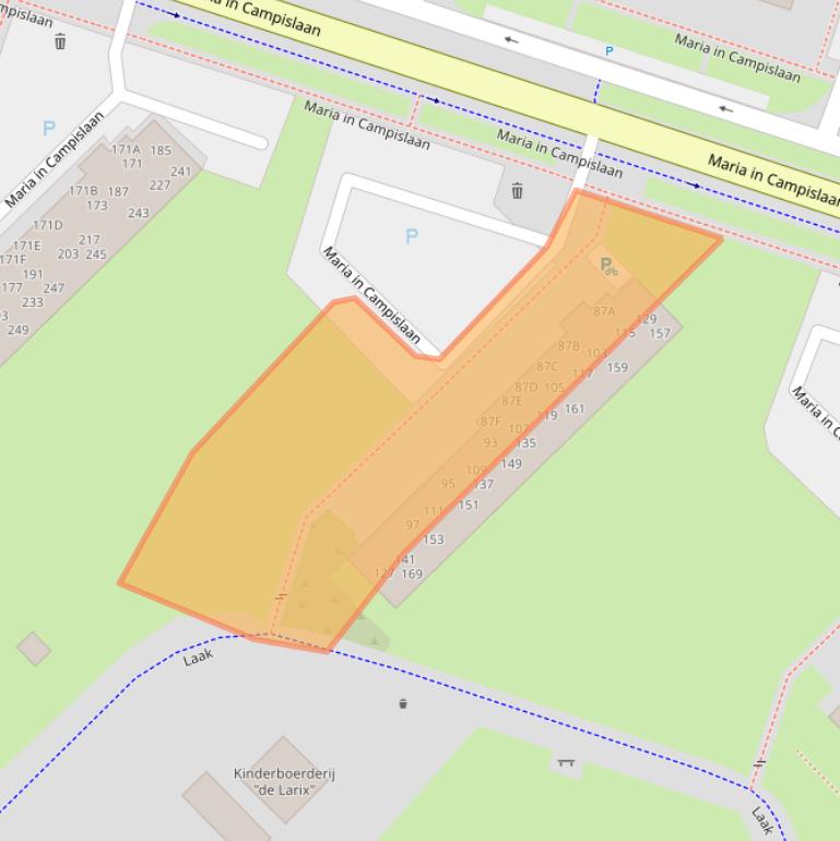 Kaart van postcodegebied 9406JC.