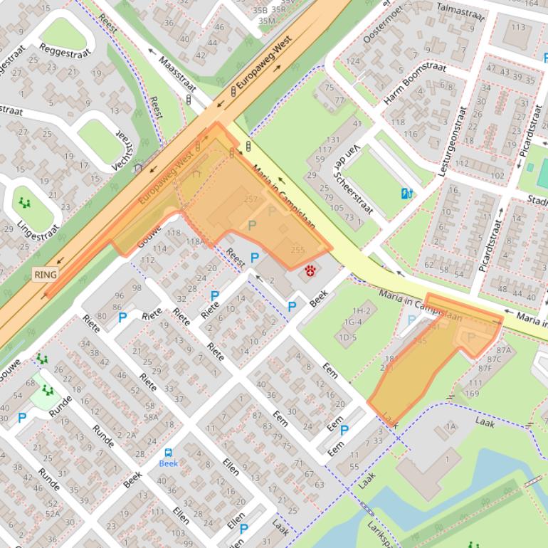 Kaart van postcodegebied 9406JG.