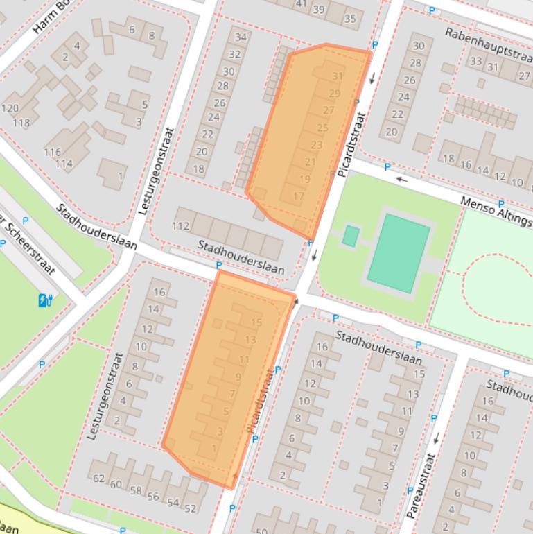 Kaart van postcodegebied 9406JS.