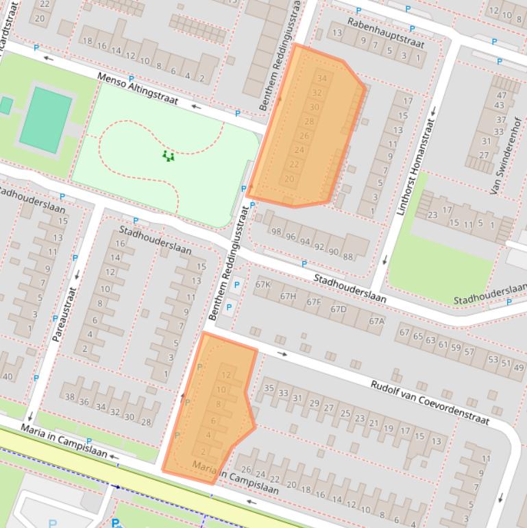 Kaart van postcodegebied 9406JX.