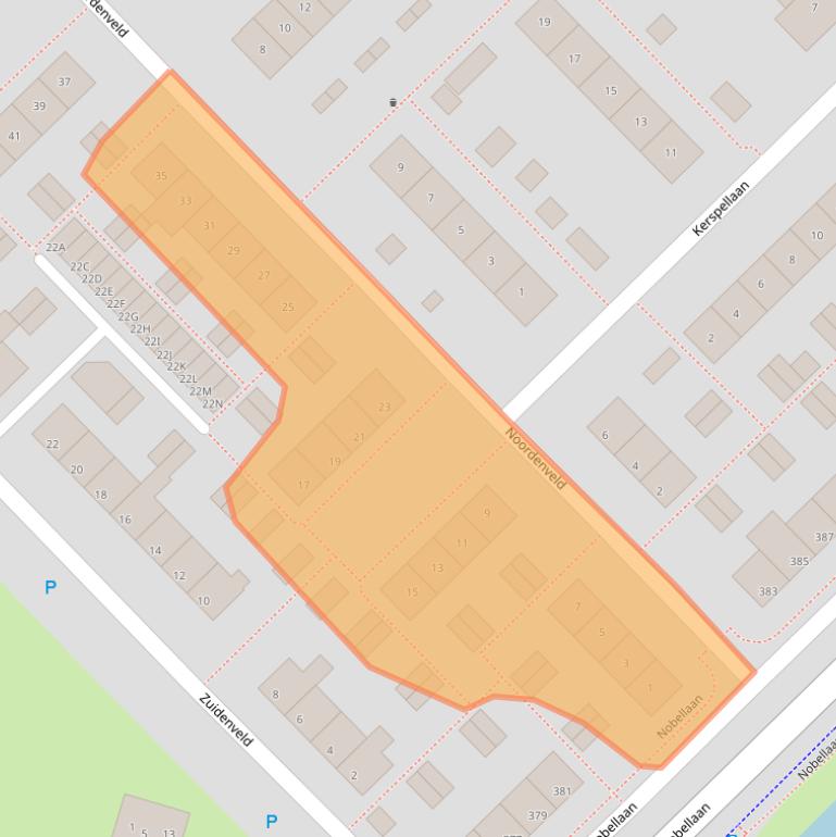 Kaart van postcodegebied 9406LS.