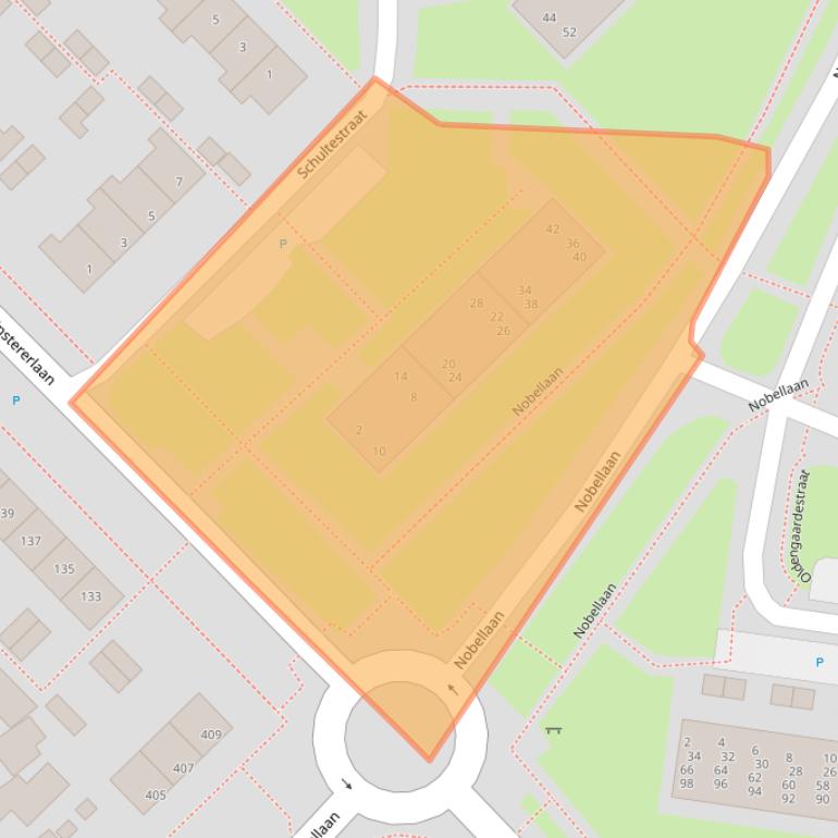 Kaart van postcodegebied 9406NE.