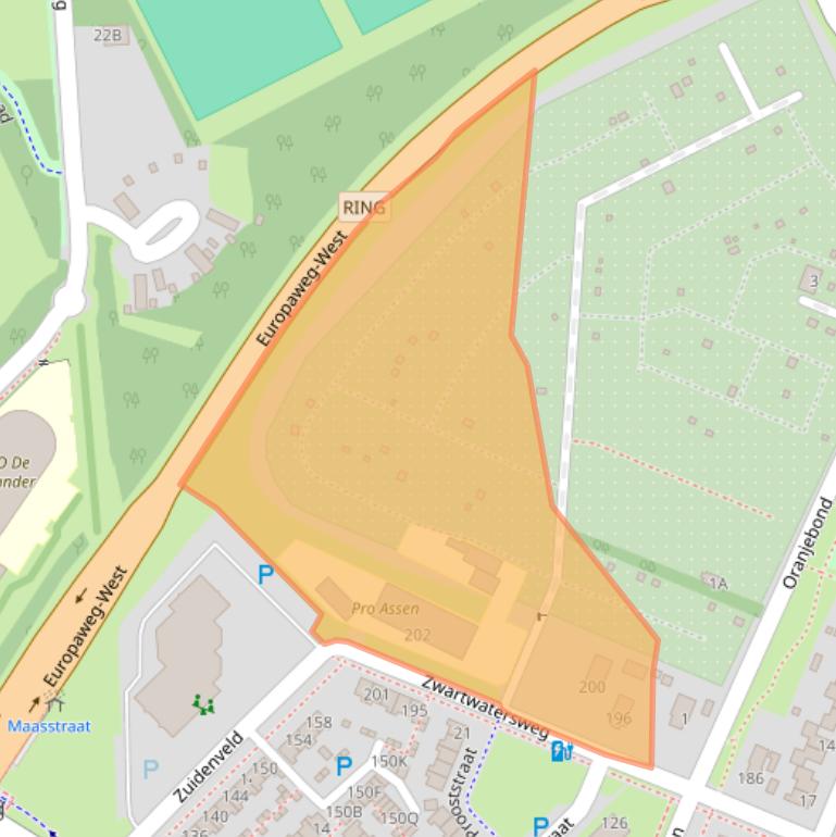 Kaart van postcodegebied 9406NN.