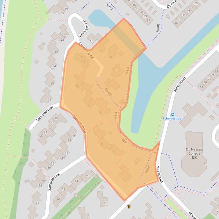 Kaart van postcodegebied 9406PA.