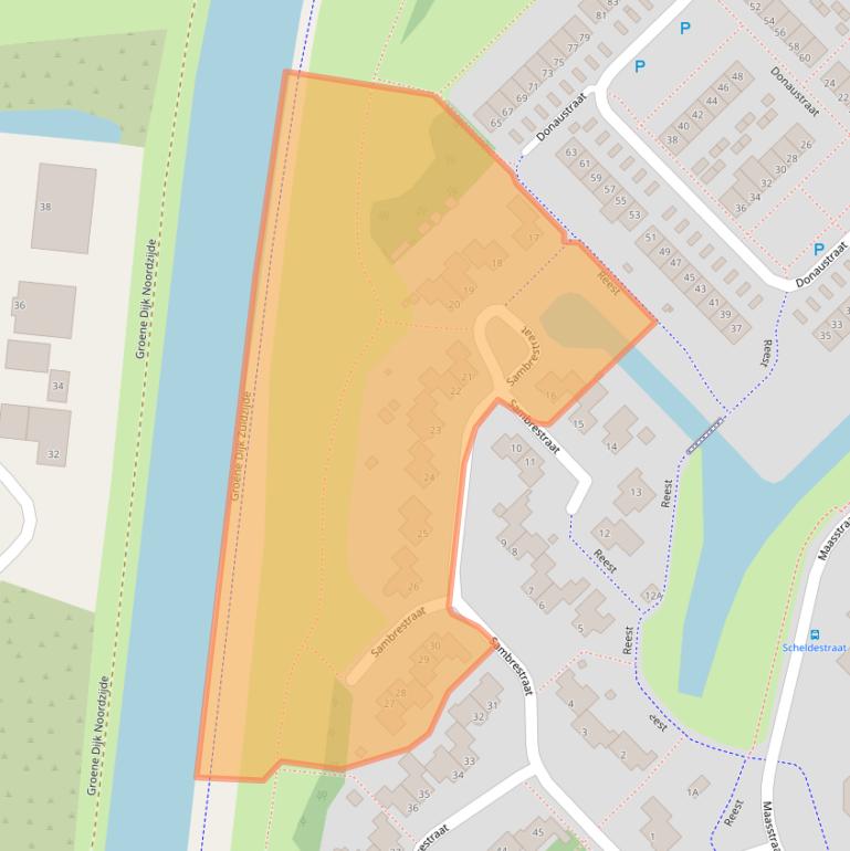 Kaart van postcodegebied 9406PB.