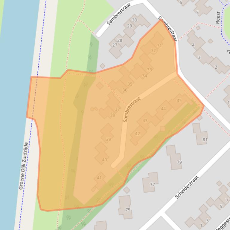 Kaart van postcodegebied 9406PC.