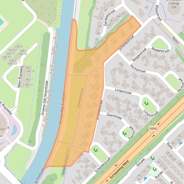 Kaart van postcodegebied 9406PG.