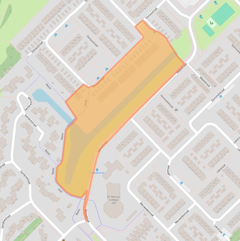 Kaart van postcodegebied 9406SH.