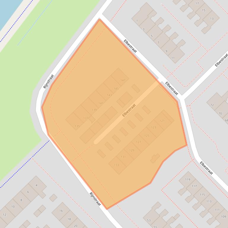 Kaart van postcodegebied 9406SW.