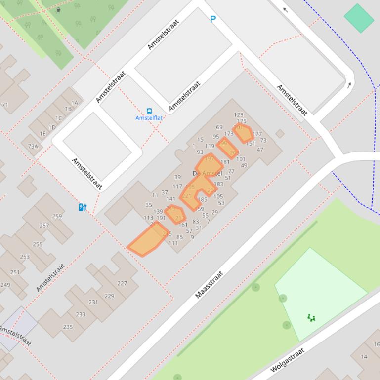 Kaart van postcodegebied 9406TG.