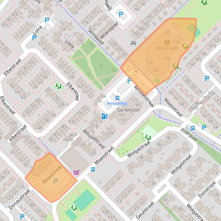 Kaart van postcodegebied 9406TH.