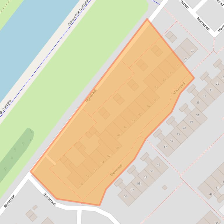 Kaart van postcodegebied 9406TM.