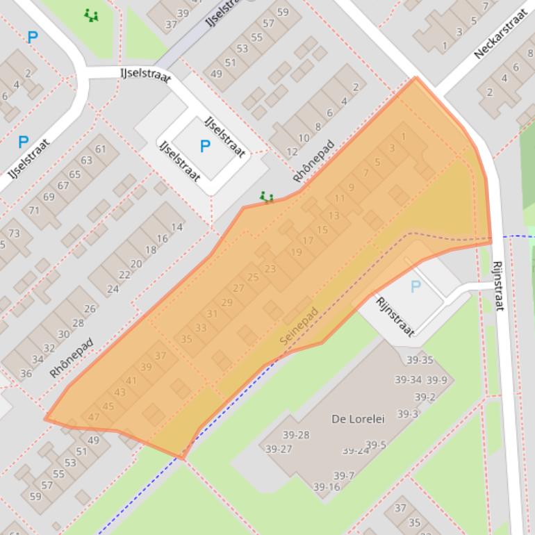 Kaart van postcodegebied 9406VB.