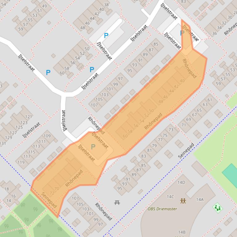 Kaart van postcodegebied 9406VE.