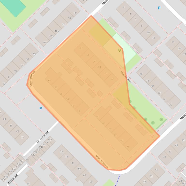 Kaart van postcodegebied 9406VM.