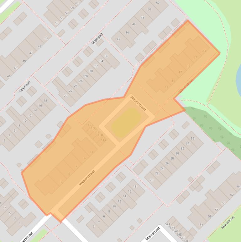 Kaart van postcodegebied 9406VP.