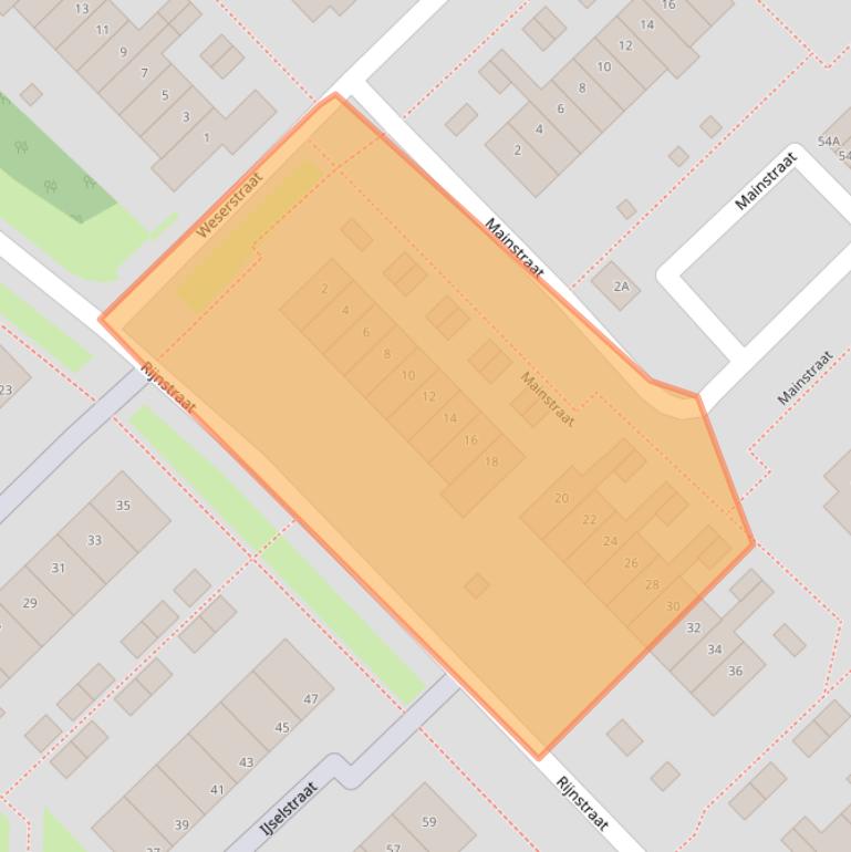 Kaart van postcodegebied 9406VS.