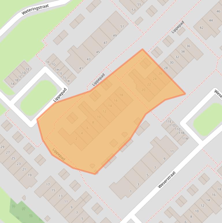 Kaart van postcodegebied 9406VX.