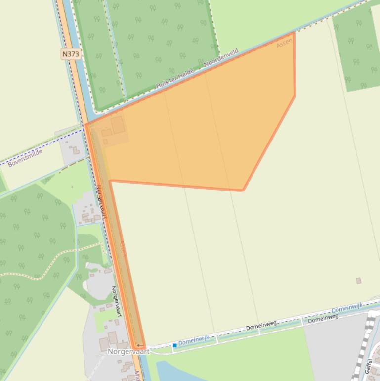 Kaart van postcodegebied 9406XH.