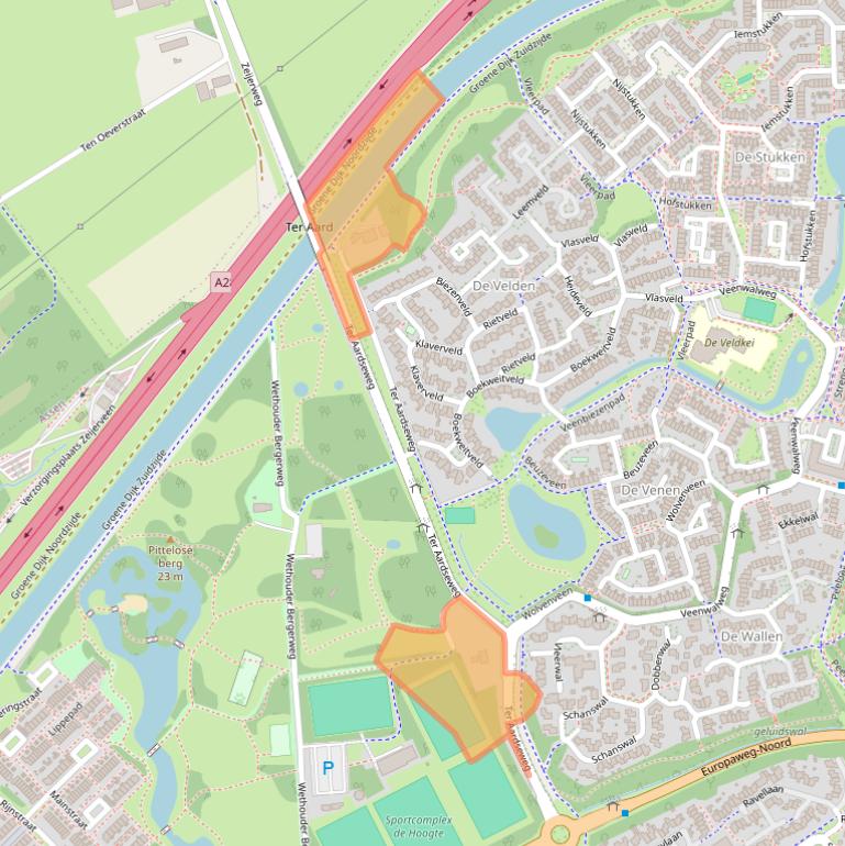 Kaart van postcodegebied 9406XN.