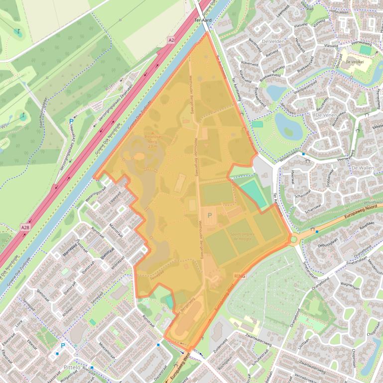 Kaart van postcodegebied 9406XP.