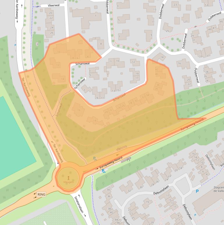 Kaart van postcodegebied 9407AB.