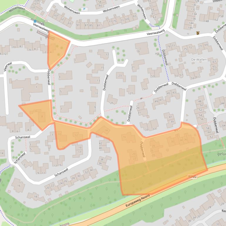 Kaart van postcodegebied 9407AE.