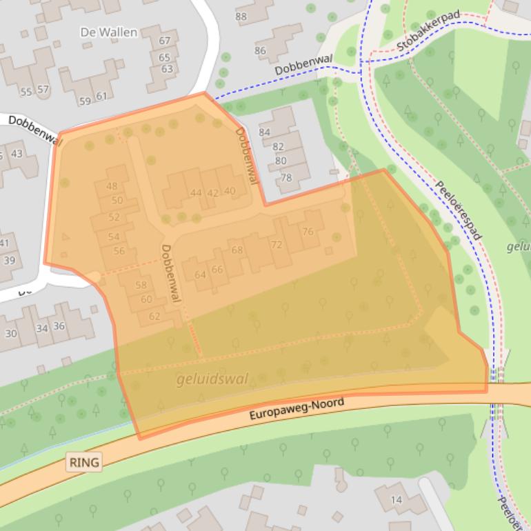 Kaart van postcodegebied 9407AG.