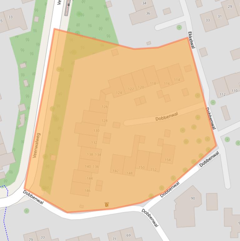 Kaart van postcodegebied 9407AJ.