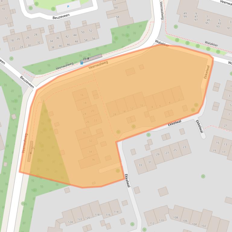 Kaart van postcodegebied 9407AL.