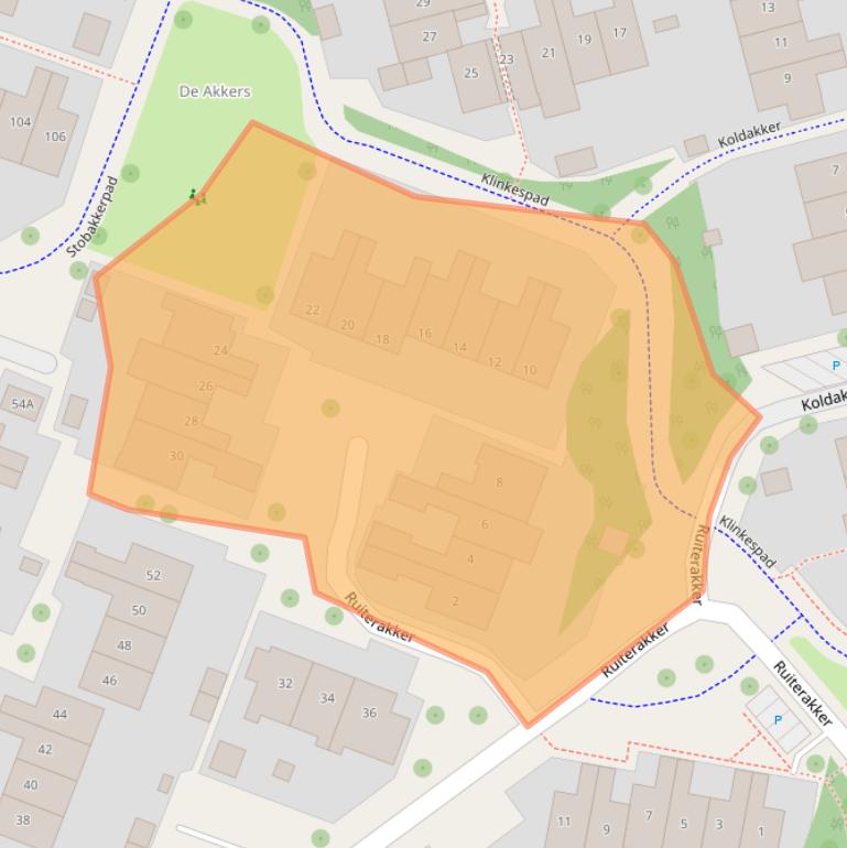 Kaart van postcodegebied 9407BA.