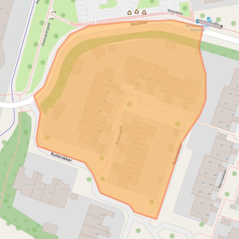 Kaart van postcodegebied 9407BD.