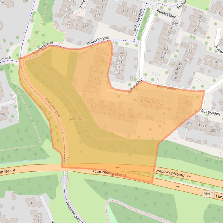 Kaart van postcodegebied 9407BG.