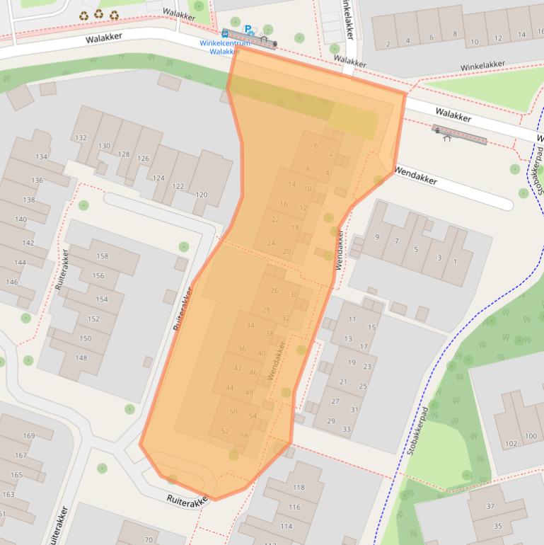 Kaart van postcodegebied 9407BK.