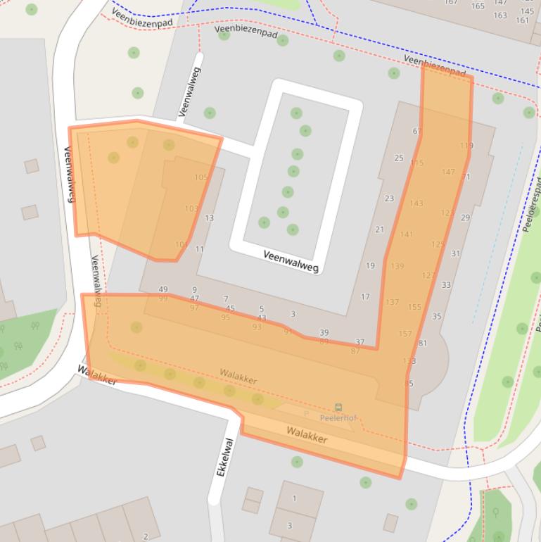 Kaart van postcodegebied 9407BT.