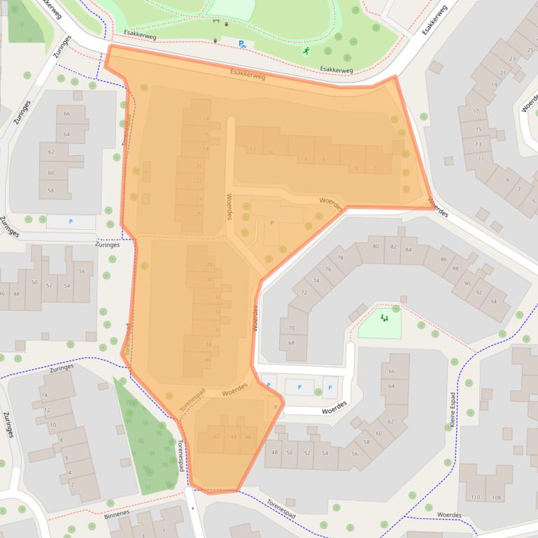 Kaart van postcodegebied 9407CG.