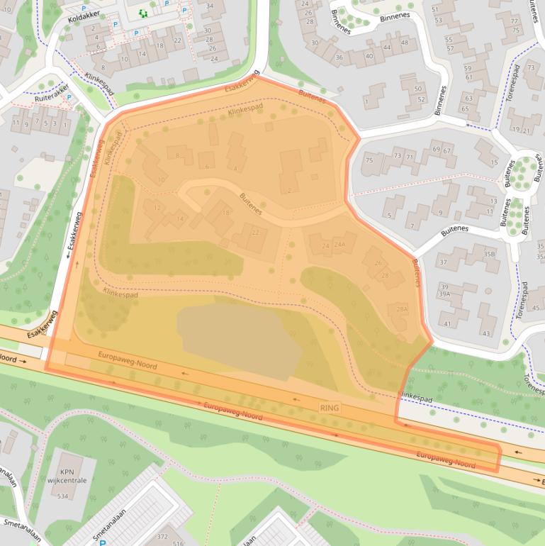 Kaart van postcodegebied 9407CN.