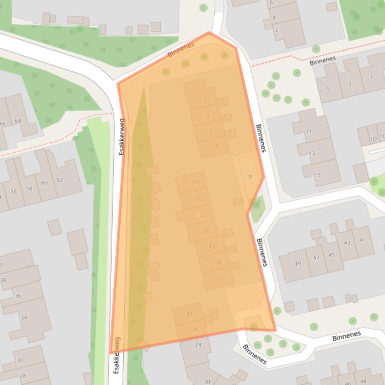 Kaart van postcodegebied 9407CT.