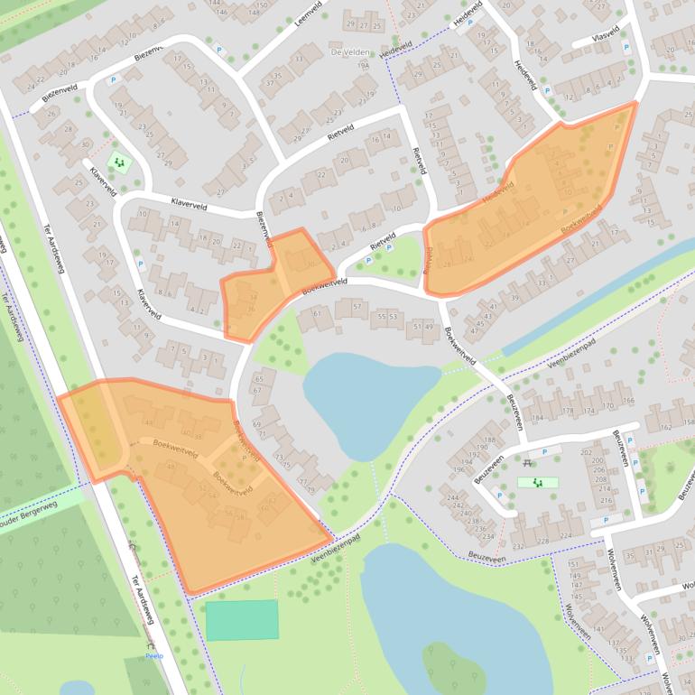 Kaart van postcodegebied 9407GL.