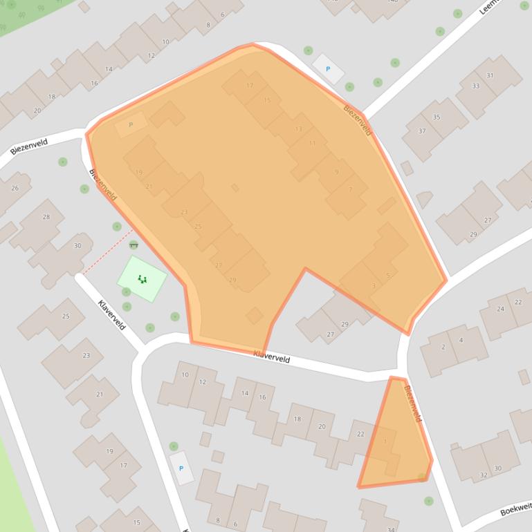 Kaart van postcodegebied 9407GR.