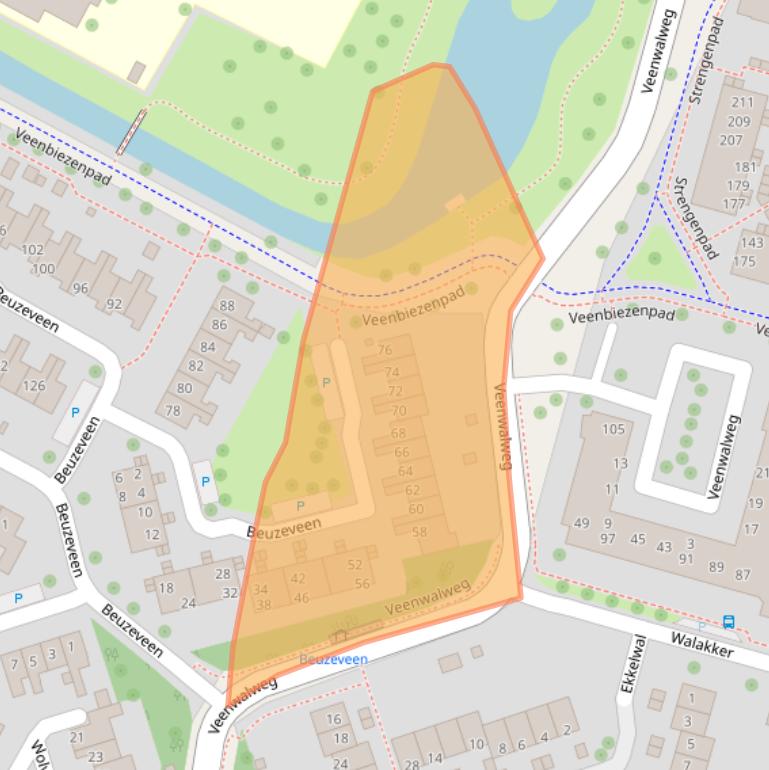 Kaart van postcodegebied 9407HB.