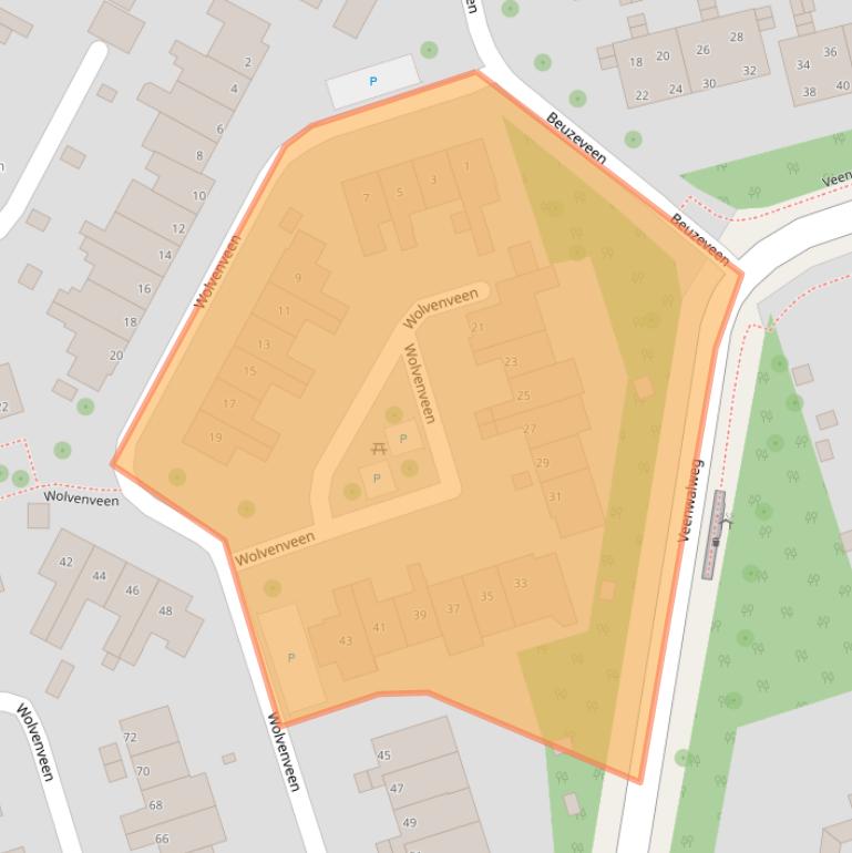 Kaart van postcodegebied 9407HK.