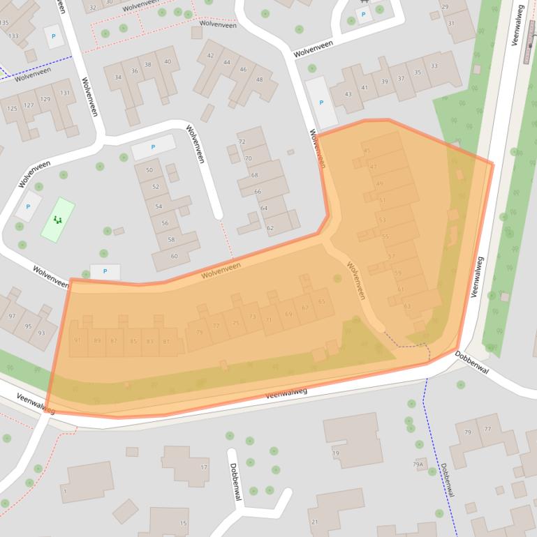 Kaart van postcodegebied 9407HM.