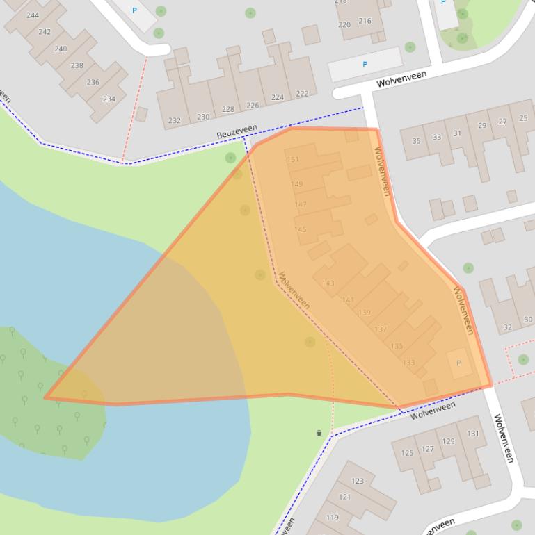 Kaart van postcodegebied 9407HP.