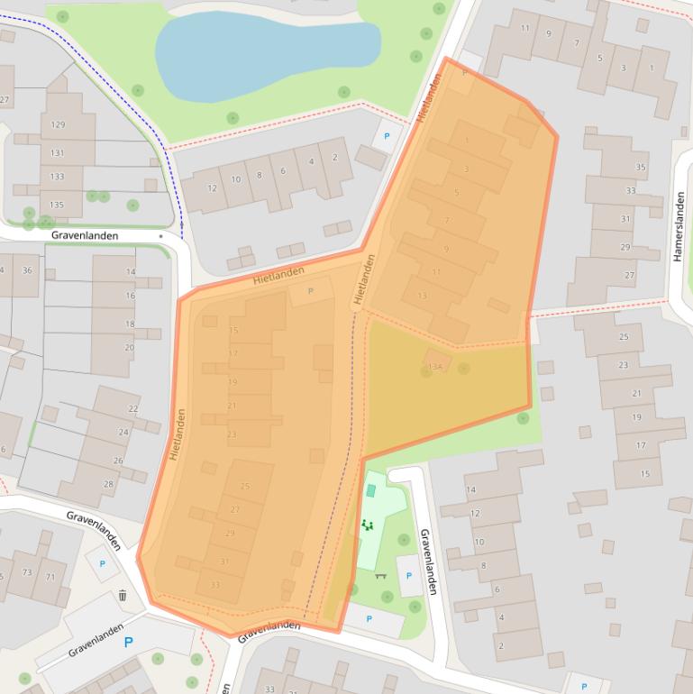 Kaart van postcodegebied 9407JE.