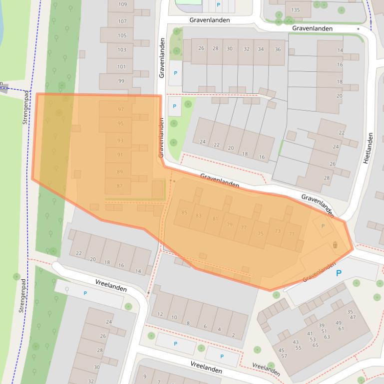 Kaart van postcodegebied 9407JR.